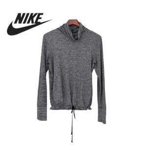 Nike Dri-Fit Heathered Gray Pullover w/Kangaroo Pouch Pockets